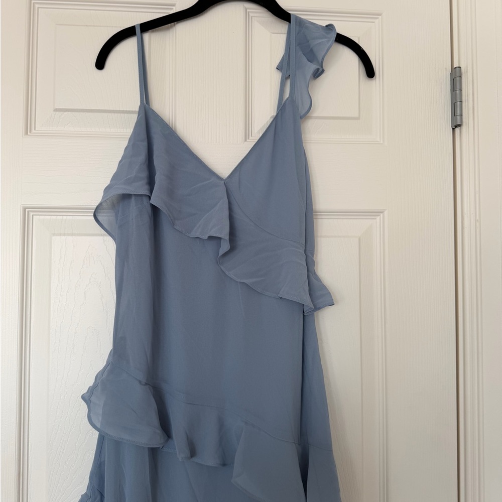 Lulu's Light Blue Ruffle Maxi Dress - Picture 4 of 9